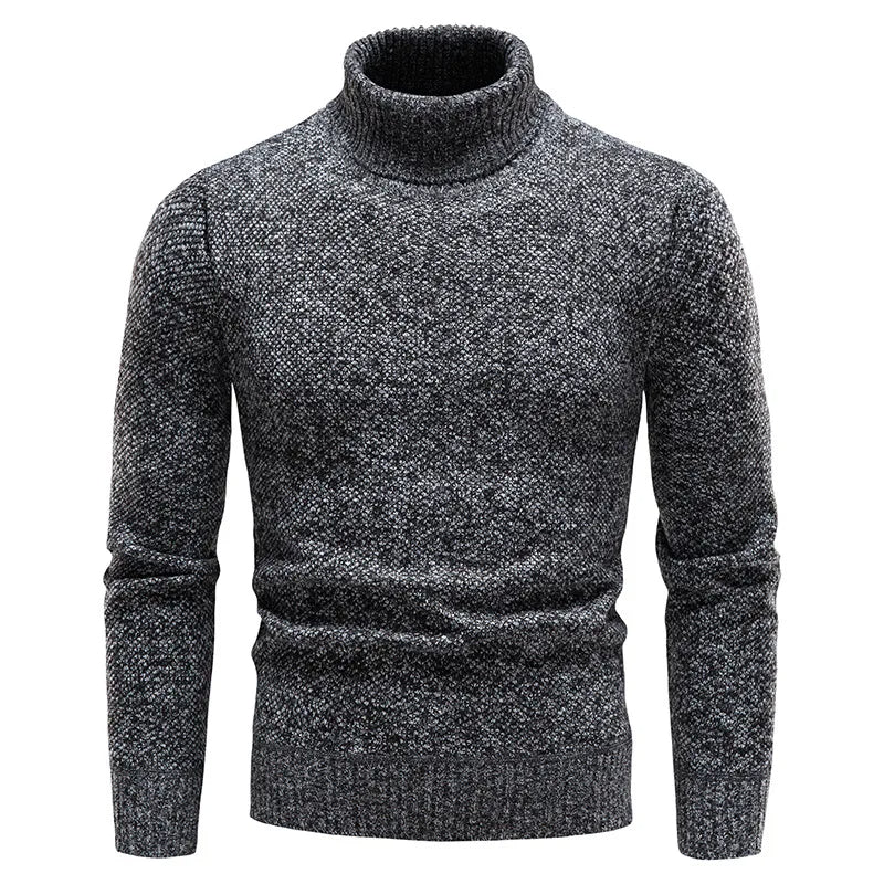 Merino Wool Coltrui Warm en Stijlvol Gebreid