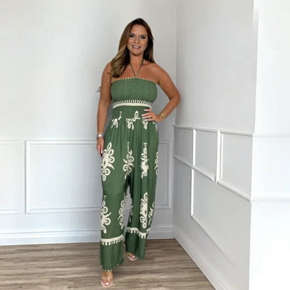 Jumpsuit Stijlvol Comfortabel Geplooid Kledingstuk