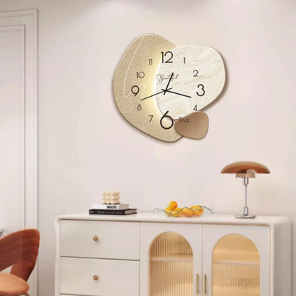 Scandinavische Wandklok met Modern Design – Stille Werking & Duidelijke Cijfers voor Woonkamer, Kantoor & Slaapkamer