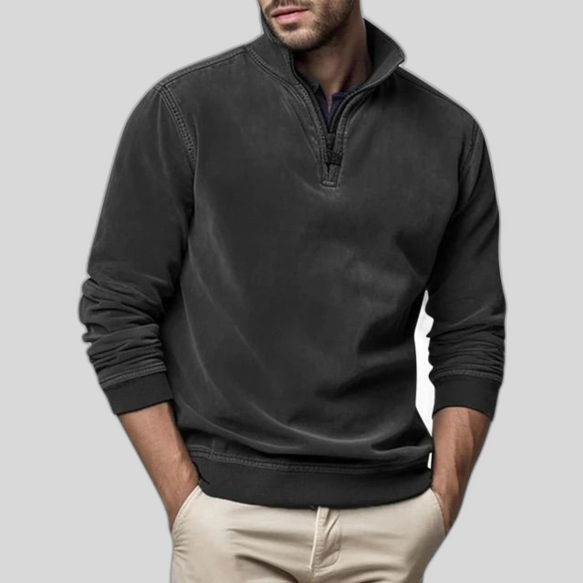 Fleece Trui Heren Zacht en Warm