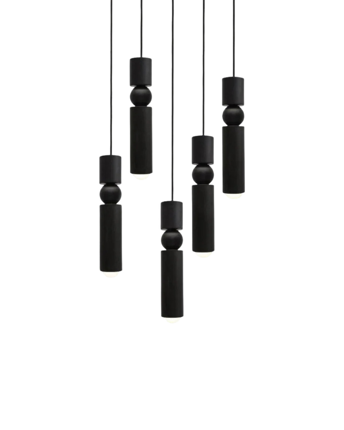 Sculptuurlamp Hanglamp met Vloeiende Vormen Zwart Goud Zilver 1-3-5 Lichtpunten Modern Design Eetkamer Woonkamer Slaapkamer Verlichting