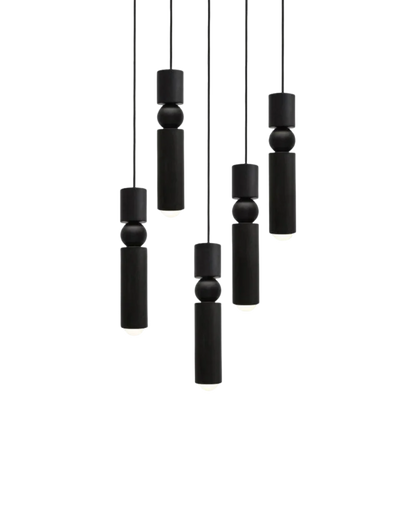 Sculptuurlamp Hanglamp met Vloeiende Vormen Zwart Goud Zilver 1-3-5 Lichtpunten Modern Design Eetkamer Woonkamer Slaapkamer Verlichting
