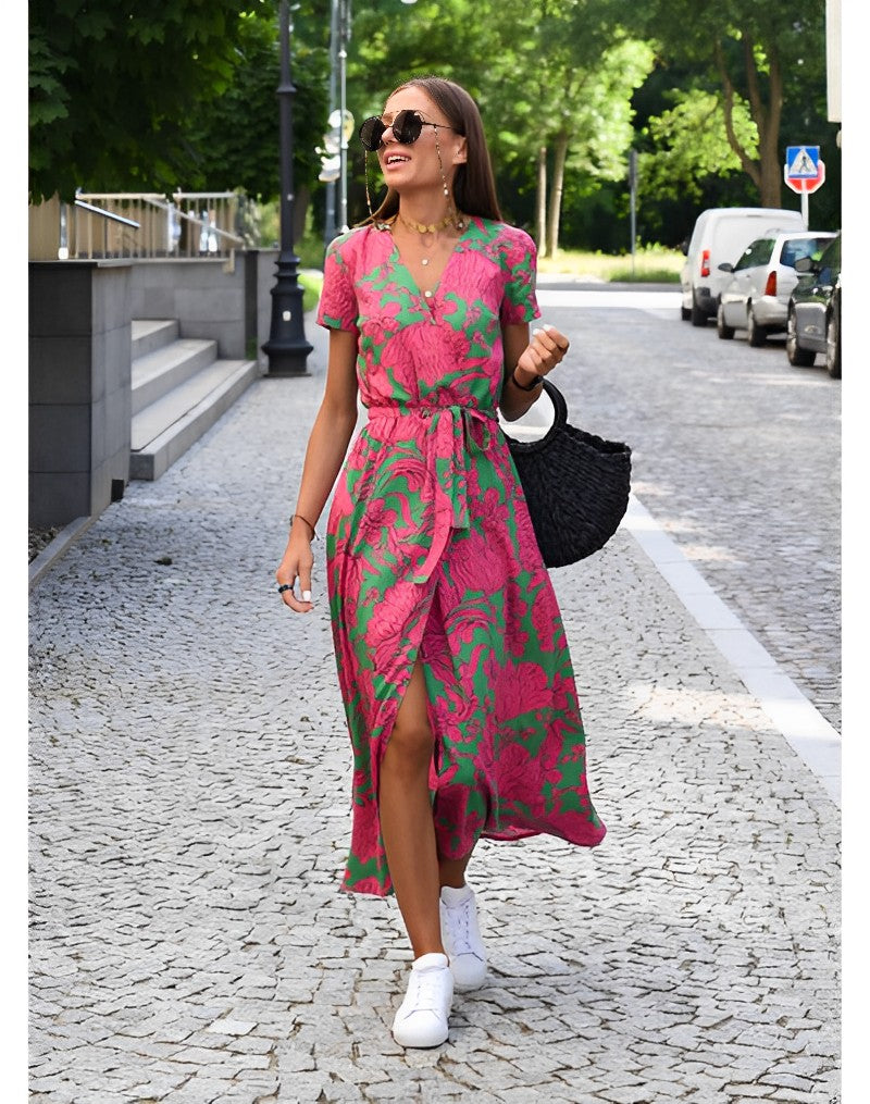 Dames Jurk Bloemenprint Lente Zomer Collectie - StudioMarella