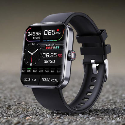 Slimme Multifunctionele Sporthorloge met Hartslagmeter en Slaaptracking - Zwart/Roze - Waterdicht Fitness Horloge voor Actieve Levensstijl