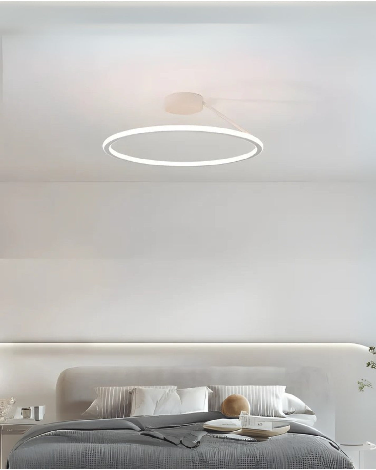 Moderne Plafondlamp Ring Minimalistisch Design Zwart Wit Goud S M L Dimbaar LED Sfeerverlichting Woonkamer Slaapkamer Eetkamer Scandinavische Stijl