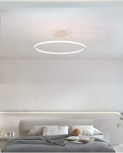 Moderne Plafondlamp Ring Minimalistisch Design Zwart Wit Goud S M L Dimbaar LED Sfeerverlichting Woonkamer Slaapkamer Eetkamer Scandinavische Stijl