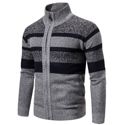 Wintersportvest Heren Gestreept Slim Fit