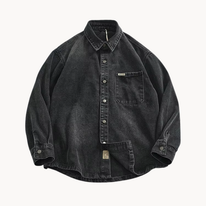 Western Denim Overhemd voor Mannen Blauw - StudioMarella