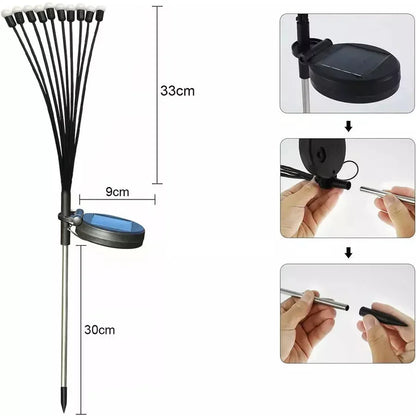 Vuurvlieg Tuinlamp Zonne-energie 20 LED Warm Wit Buitenlamp