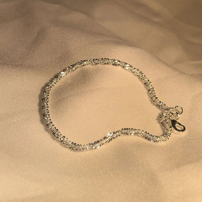 Sterlingsilveren Armband Waterinspiratie Elegant Glanzend Handgelenkaccessoire Dames Tijdloos Moderne Sieraden