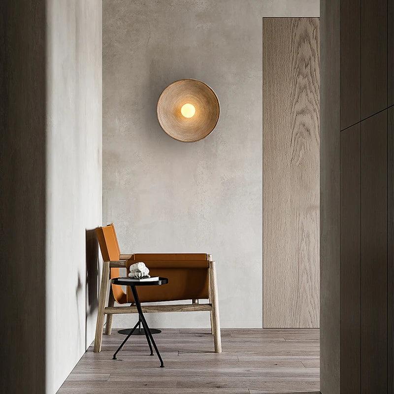 Wandlamp Rond Maan Design LED G4 Japandi Scandinavisch Ø20 Ø50