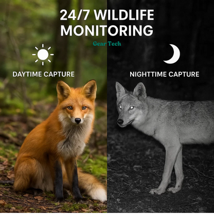 Wildlife Bewegingscamera met Nachtzicht 16MP 1080p voor Tuin Natuurfotografie Waterdicht IP66