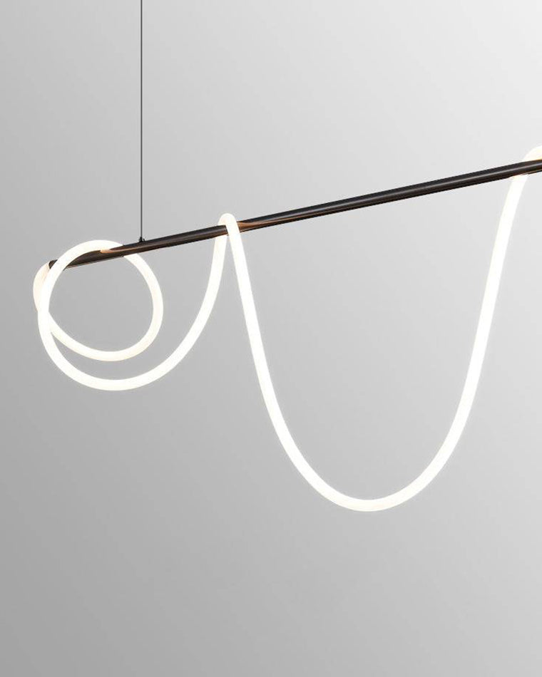 Hanglamp Touw Led Cirkel Messing Dimbaar 3 Maten Eetkamer Woonkamer Minimalistisch