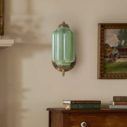 Vintage Wandlamp met Melkglas en Geolied Messing – Klassieke Retro Verlichting voor Hal, Slaapkamer, Woonkamer