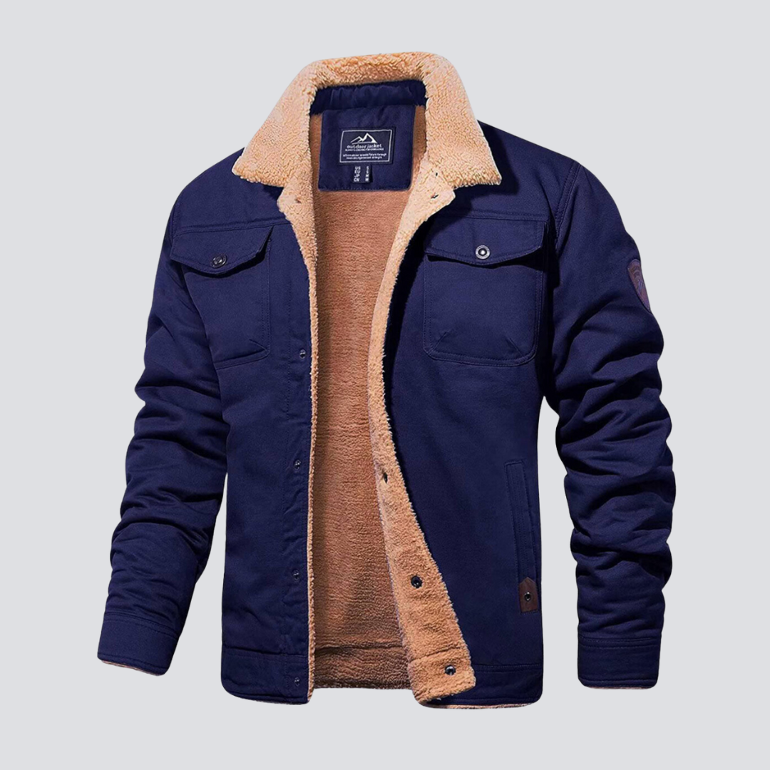 Heren Winterjas Waterdicht Gevoerd Warme Sherpa Jas