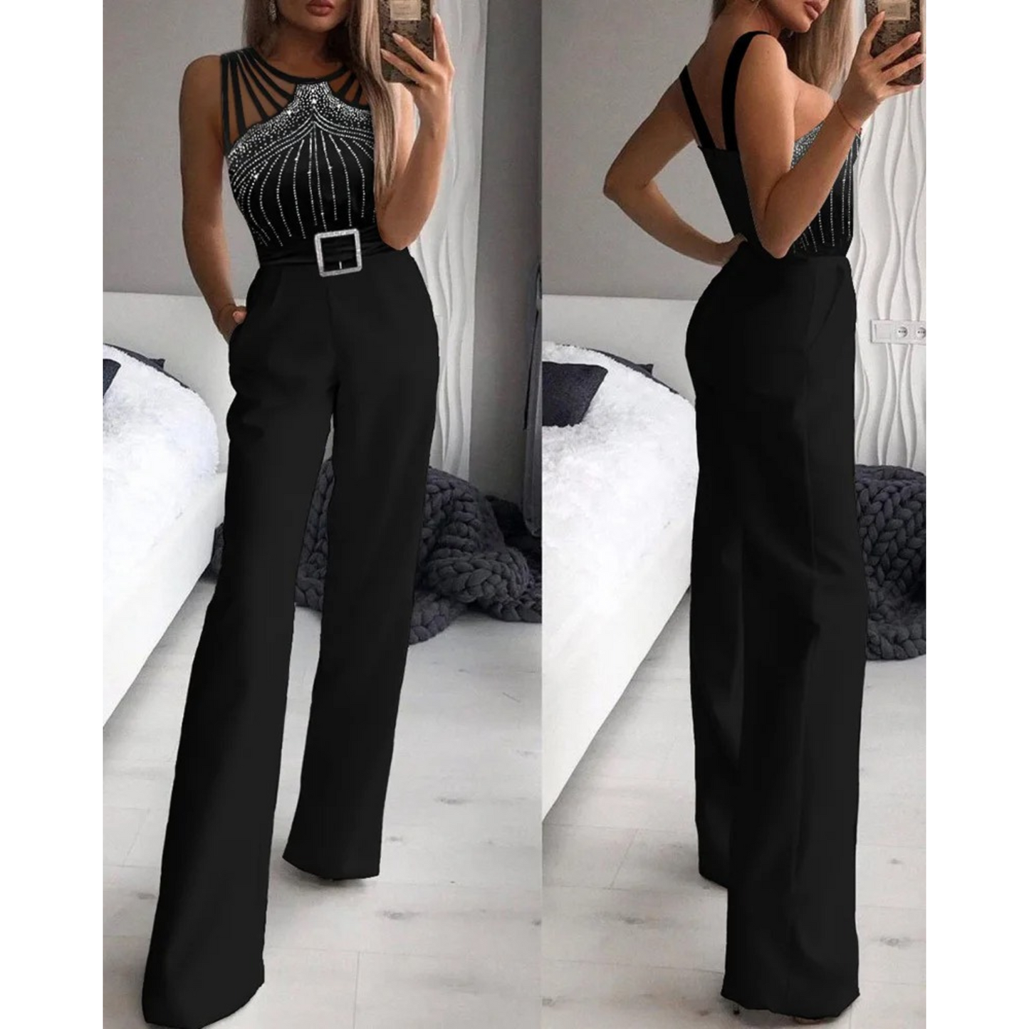 Dames Jumpsuit Luxe Stijlvol Elegante Avondkleding