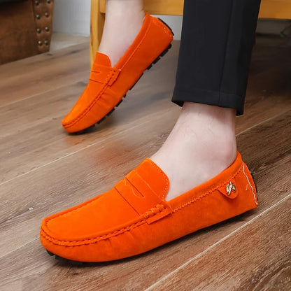 Heren Suède Instappers Casual Renzo Stijl Schoenen