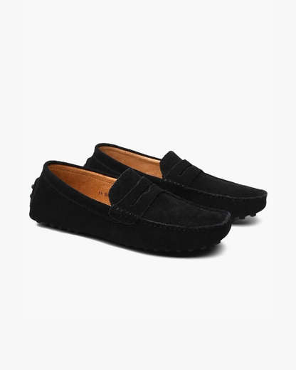 Leer Mokassin Heren Schoen Comfortabel Suède Slip On