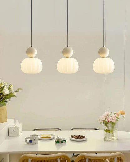 Art Deco Hanglamp Sculptuur met Warme Gloed voor Woonkamer Eetkamer