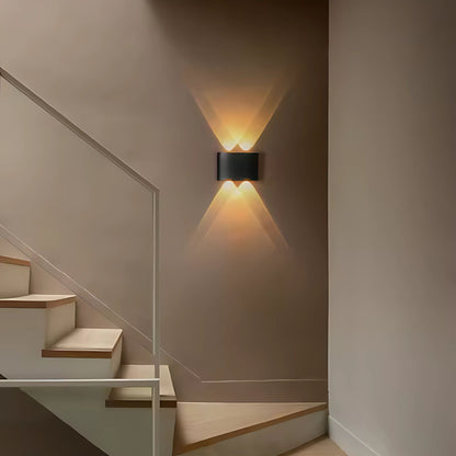 LED Wandlamp IP65 Binnen Buiten Gevellamp Patio Gang Up Down Light Zwart Wit