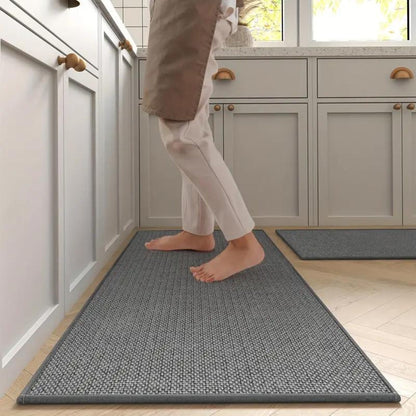 Keukenmat set 2 stuks 45x120 45x70 antislip ergonomisch beige keuken loper comfort mat keuken vloer anti slip sta mat