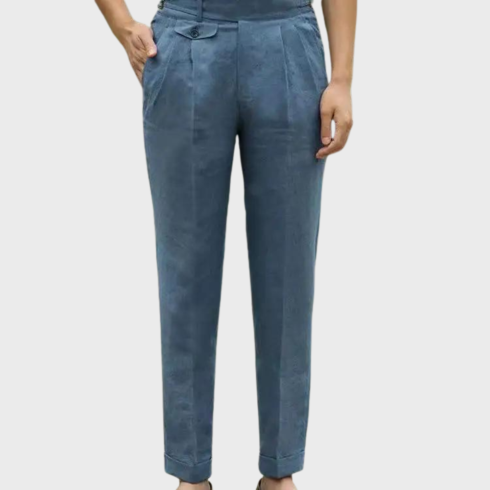 Hoge Taille Mannenbroek Premium Stof Comfortabel Zitten