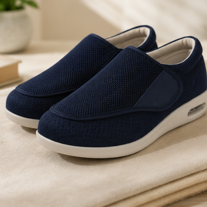 Brede Instapschoenen voor Gevoelige en Gezwollen Voeten – Memory Foam Inlegzool – Naadloos Interieur – Diabetische Comfortschoenen voor Dagelijks Gebruik