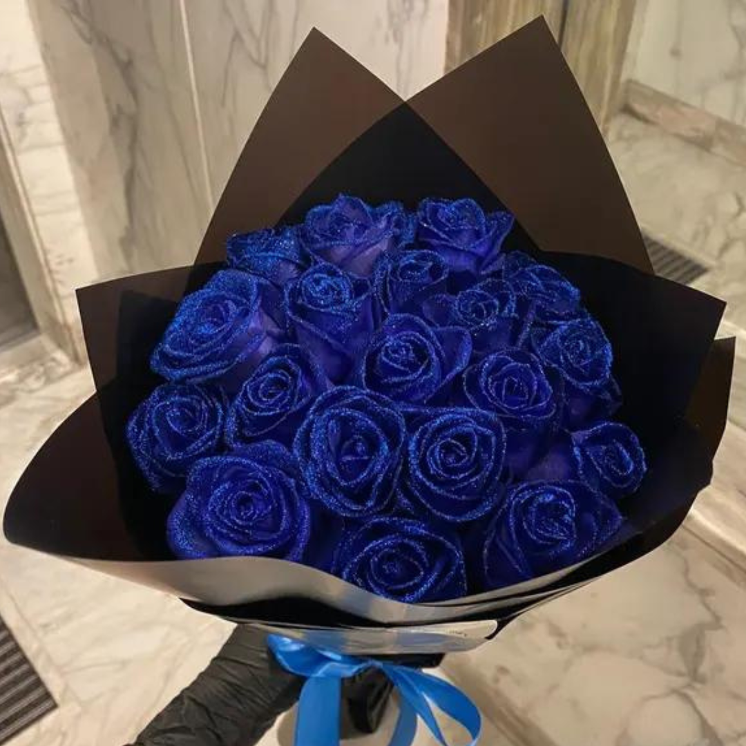 Glitter Kunstbloemen Rozen Set voor Decoratie - Blijvende Pracht met Fonkelend Effect - Ideaal voor Feesten & Geschenken