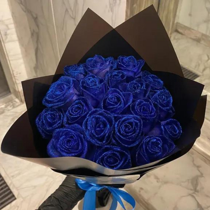 Glitter Kunstbloemen Rozen Set voor Decoratie - Blijvende Pracht met Fonkelend Effect - Ideaal voor Feesten & Geschenken