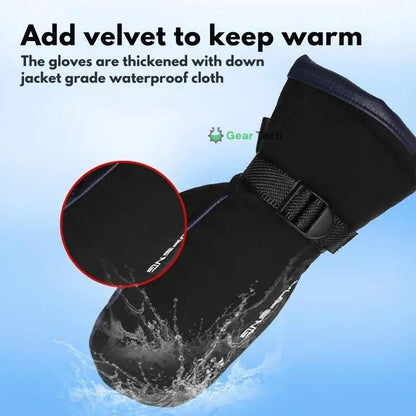 USB Verwarmde Handschoenen Dubbelzijdig Waterafstotend Touchscreen Winterwarmte Skiwanten Outdoor Vingertoppen