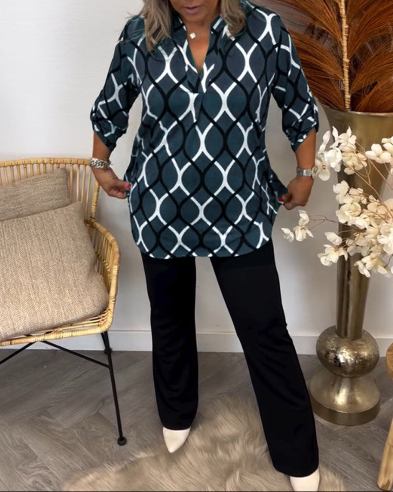 Dames Blouse Casual Losvallend Model