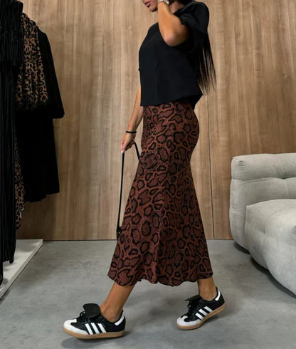 Dierenprint Rok Hoge Taille Slank Model