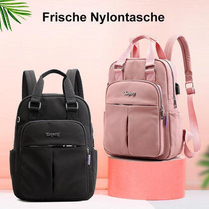 Waterdichte Dagelijkse Rugzak met USB Oplaadpoort Zwart Grijs Roze Groen Blauw Rood Multifunctioneel voor Werk School Reizen Laptop iPad Telefoon Opslag