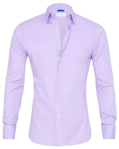 Heren Overhemd Slim Fit Stretch met Ritssluiting
