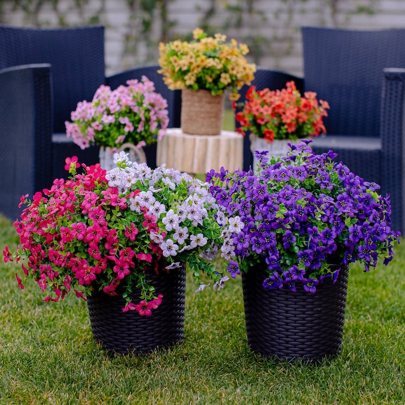 Kunstbloemen UV-Bestendig Gekleurd Binnenbuiten 120-480 Stuks Kleurvastheid