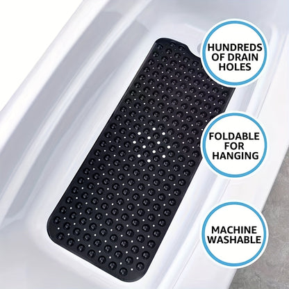 Antislip Badmat XL voor Douche en Bad – Extra Lange Veiligheidsbadmat met Zuignappen