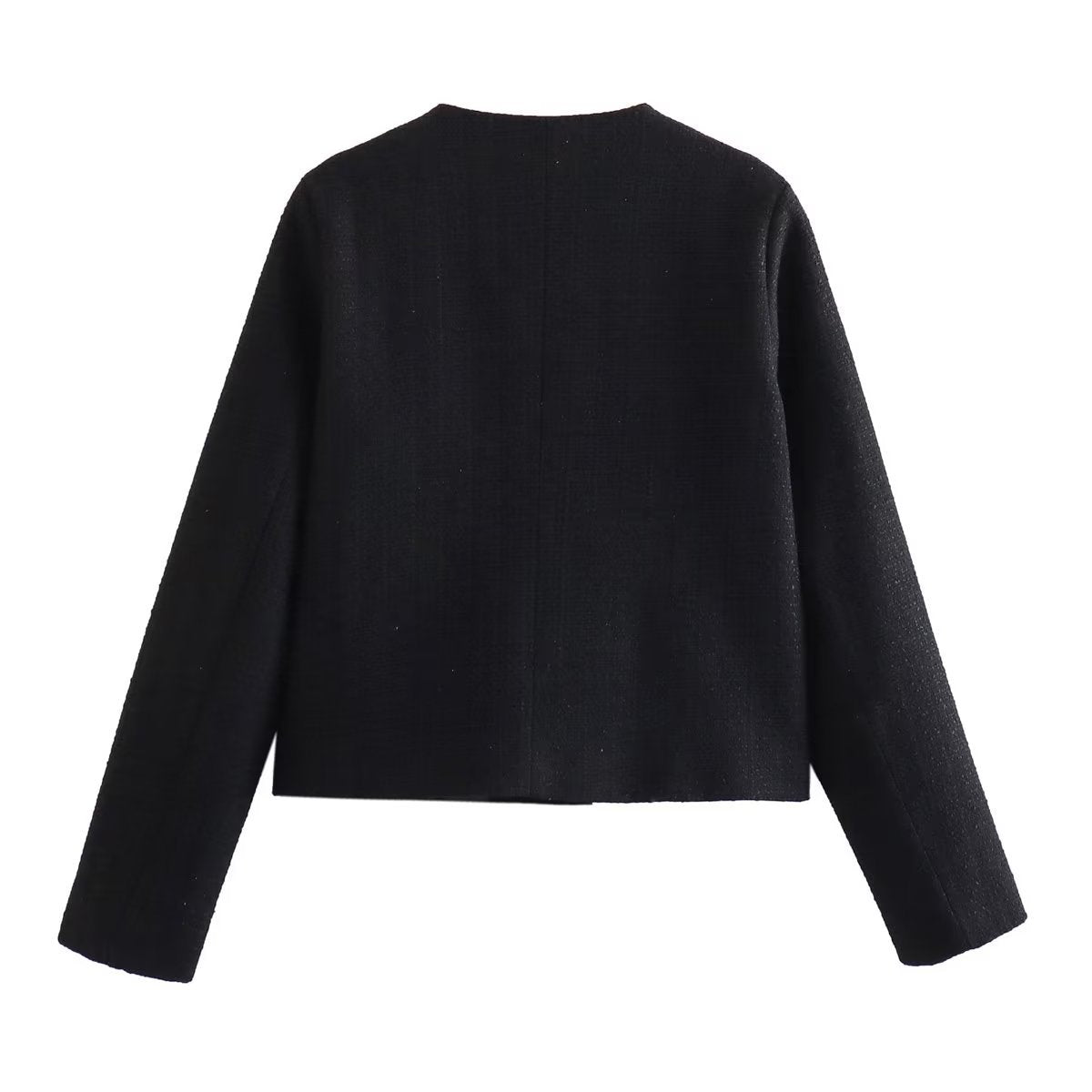 Dames Jas Bouclé Luxe Gouden Knopen