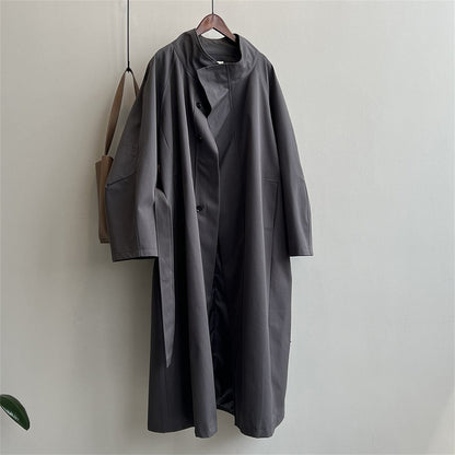 Dames Trenchcoat Lange Stijlvolle Regenjas