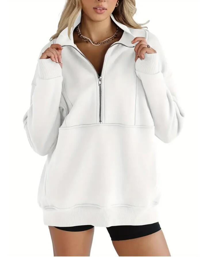 Dames Trui Oversized Warm met Kangoeroezak Comfortabel