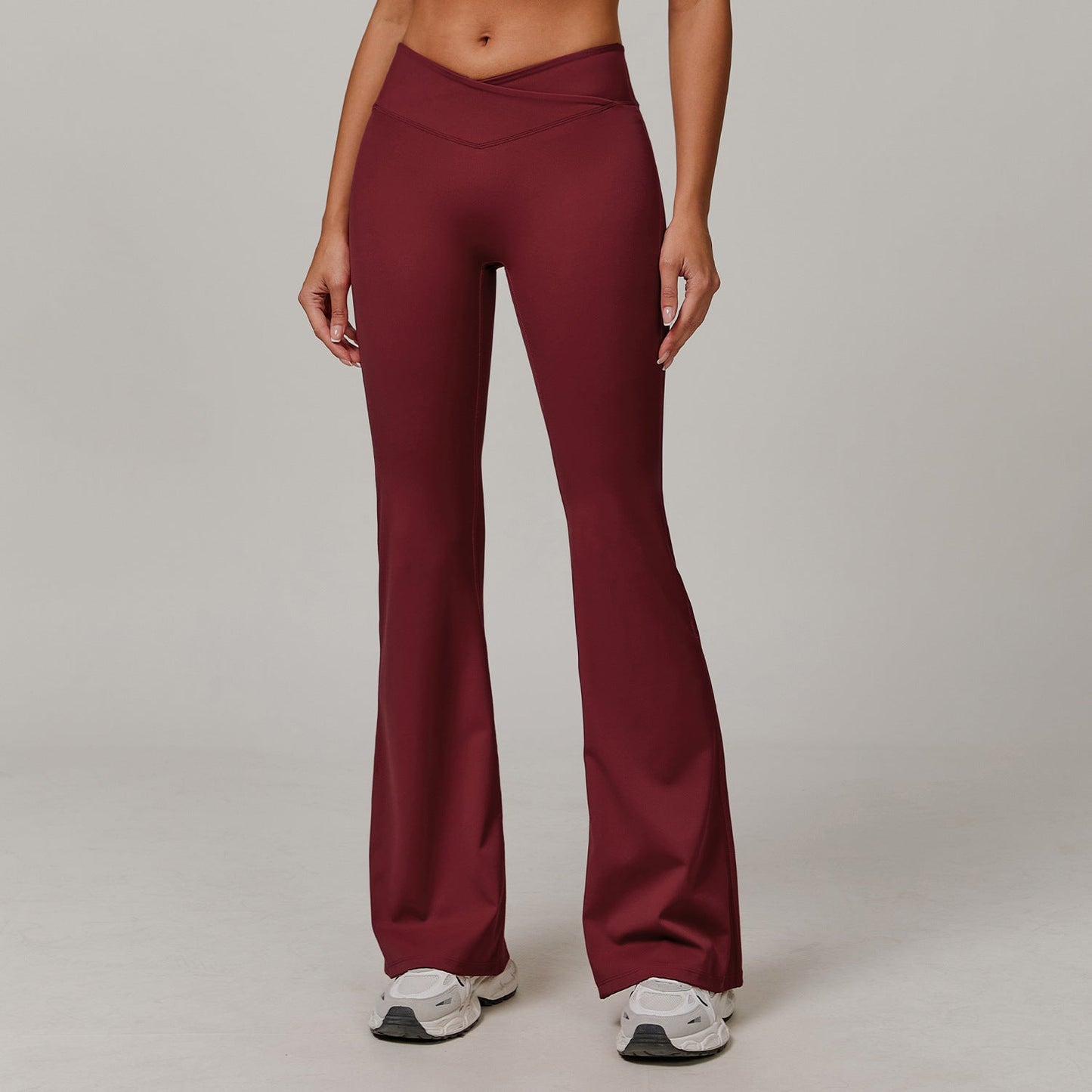 Dames Yoga Broek Hoge Taille Flare Sportbroek Zacht Elastisch