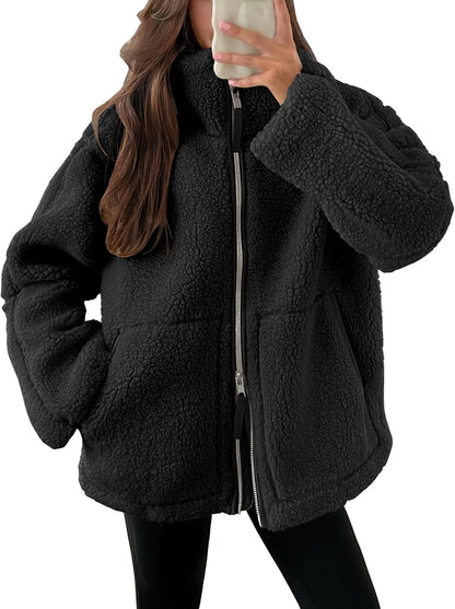 Dames Fleecejas Warm en Zacht voor Winter