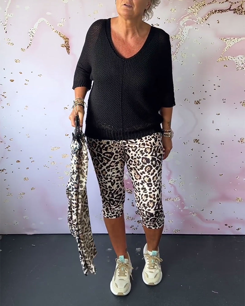 Leopard Print Broek voor Vrouw