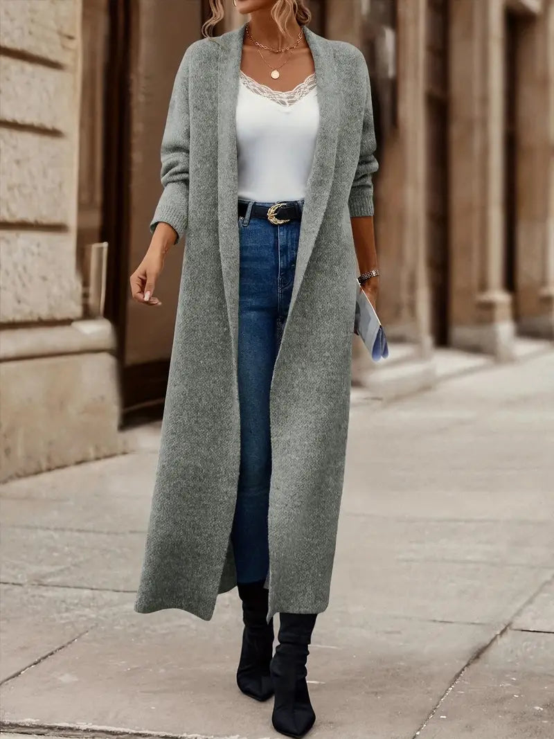 Dames Wollen Vest Warm Met Lange Mouwen - StudioMarella