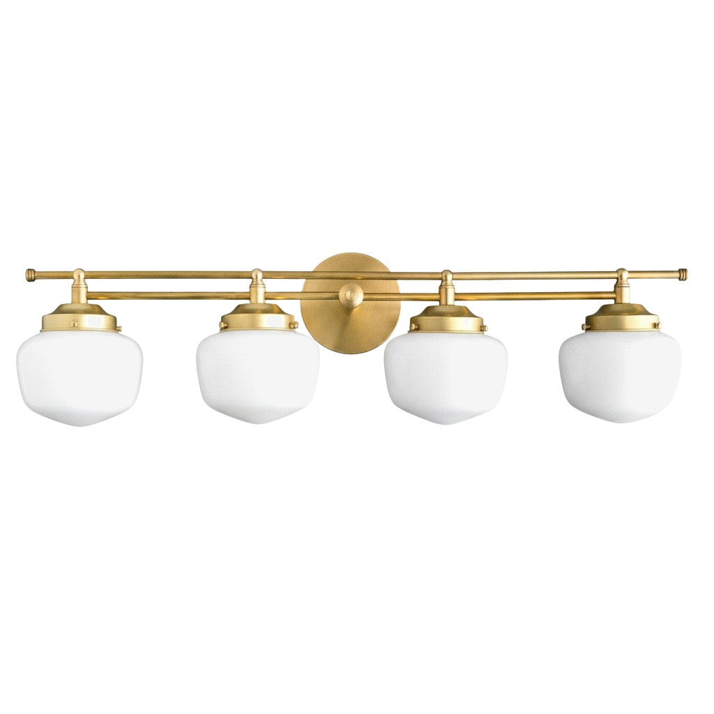 Globe Wandlamp Klassieke Badkamer Schoolhouse Verlichting Mat Opaal Glas voor Spiegel en Wastafel