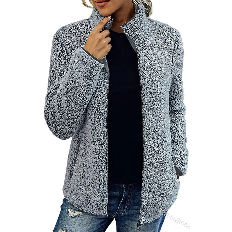 Dames Fleece Jas Warm en Waterdicht met Rits