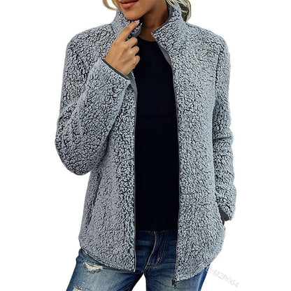 Dames Fleece Jas Warm en Waterdicht met Rits