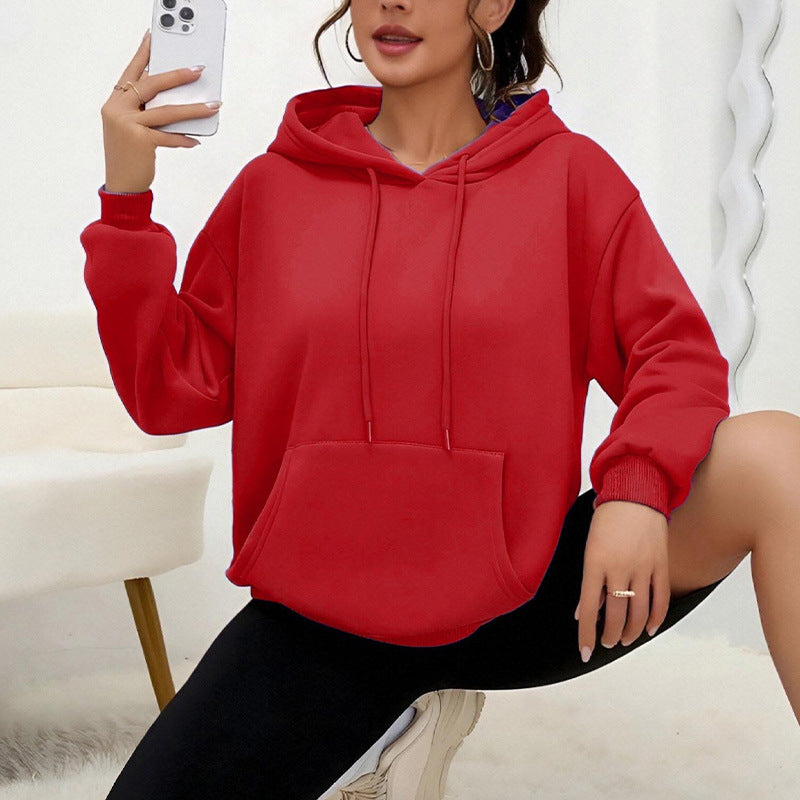 Dames Oversized Hoodie met Kangoeroezak Zacht Comfortabel