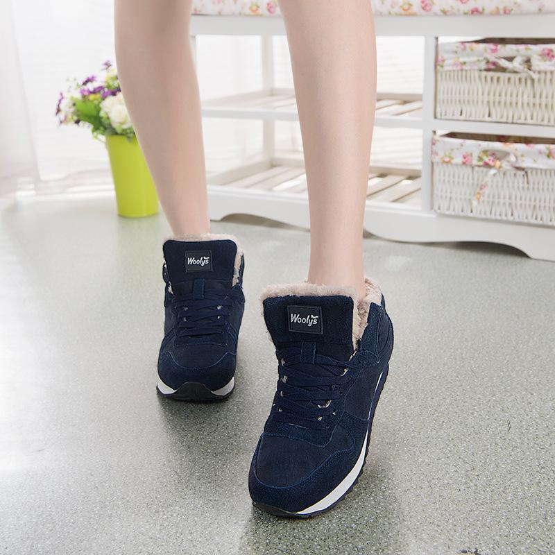 Heren Winterschoenen Warm en Waterdicht met Bontvoering