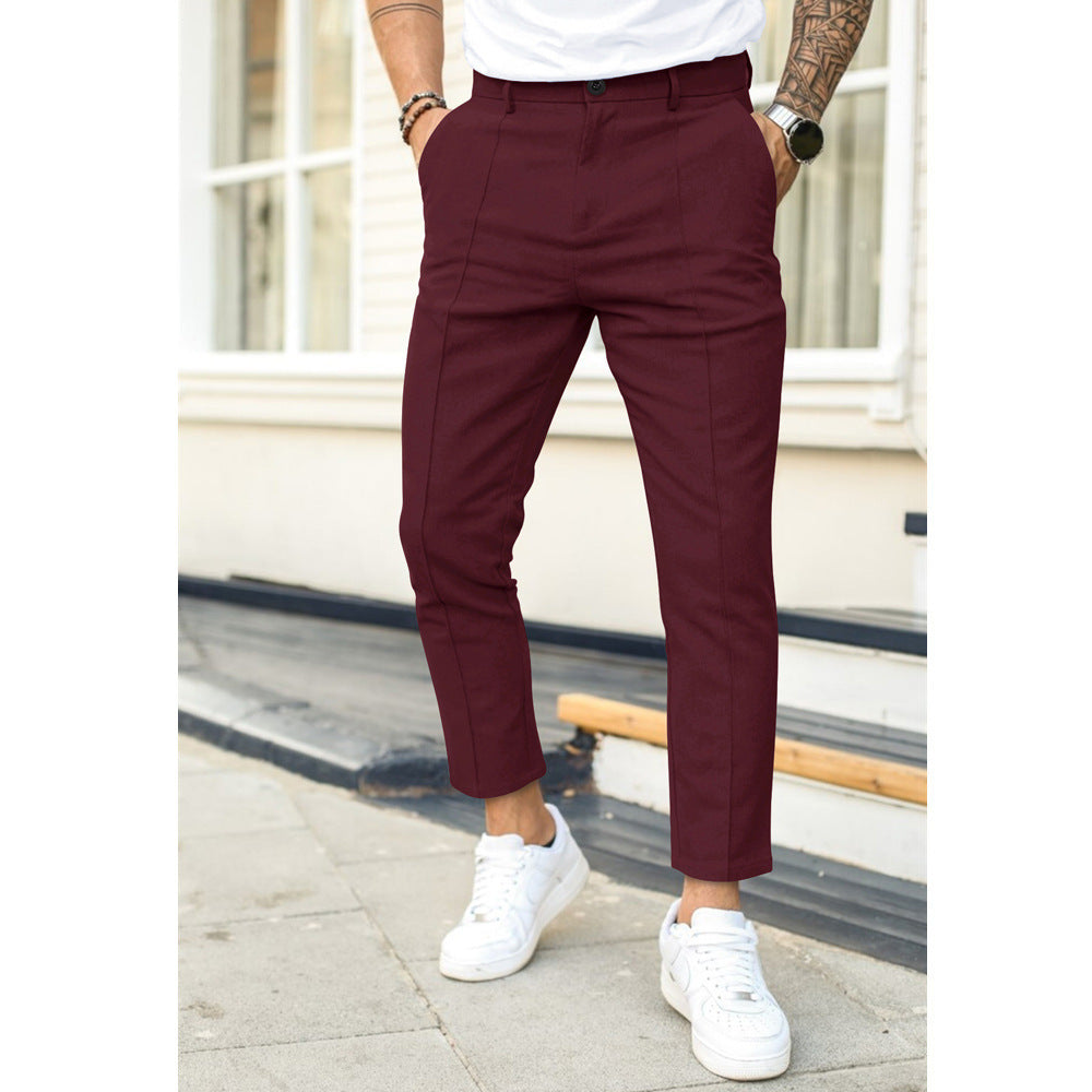 Heren Broek Casual Elegante Vrijetijdsbroek Comfortabel