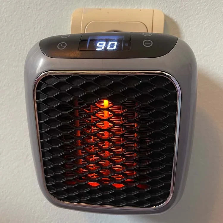 Draagbaar Verwarmingsapparaat 800W Compact Snelverwarming Ruimteverwarmer met Timer en Kantelbeveiliging